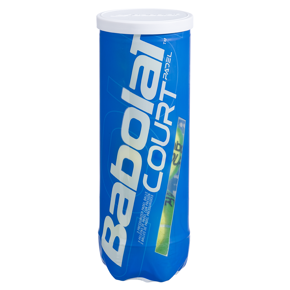 Tube de 3 balles de padel Babolat Court