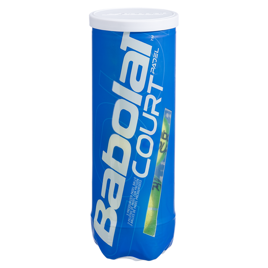 Tube de 3 balles de padel Babolat Court