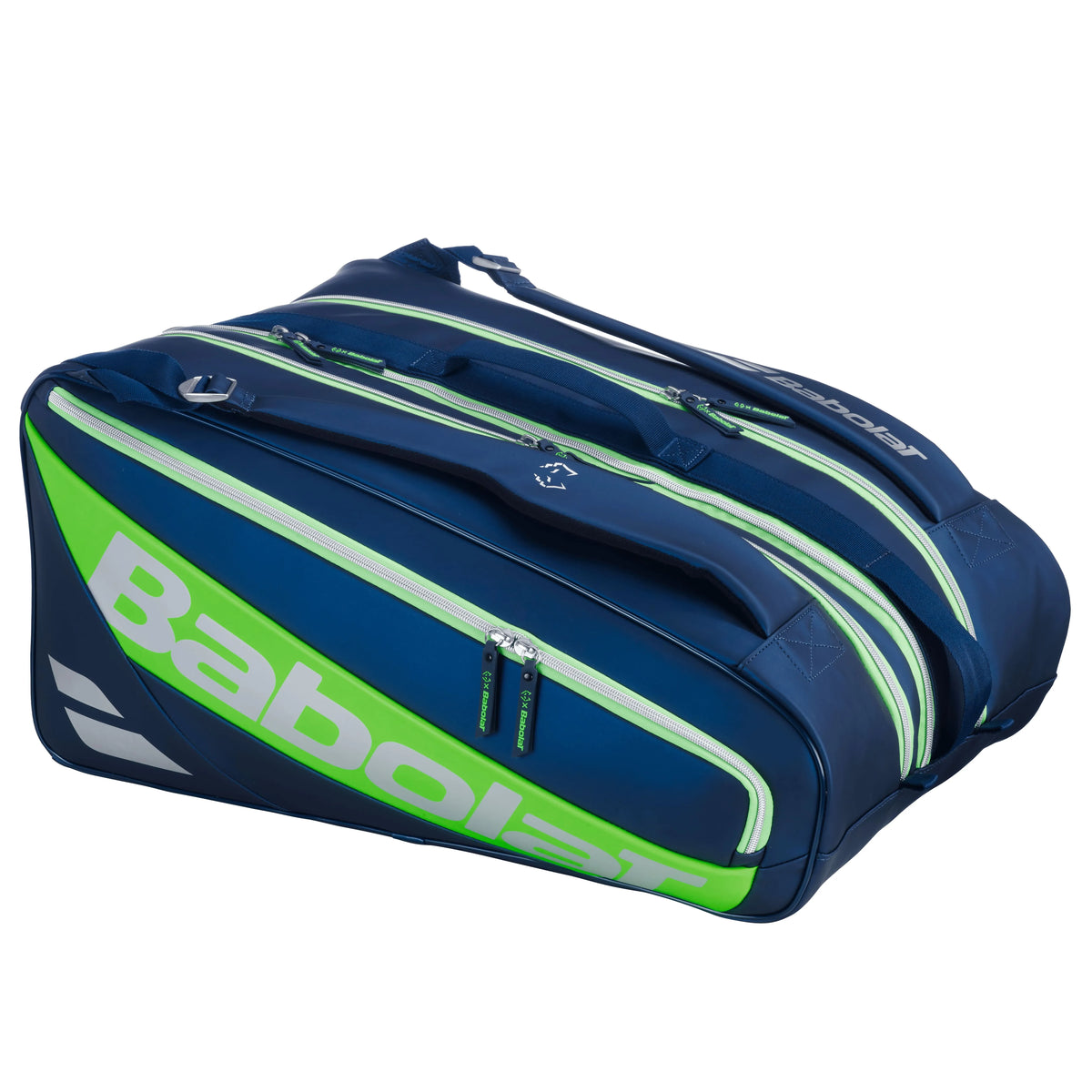 Sac de padel Babolat RH Pro Padel Juan Lebrón bleu et vert 2026 - vue de face